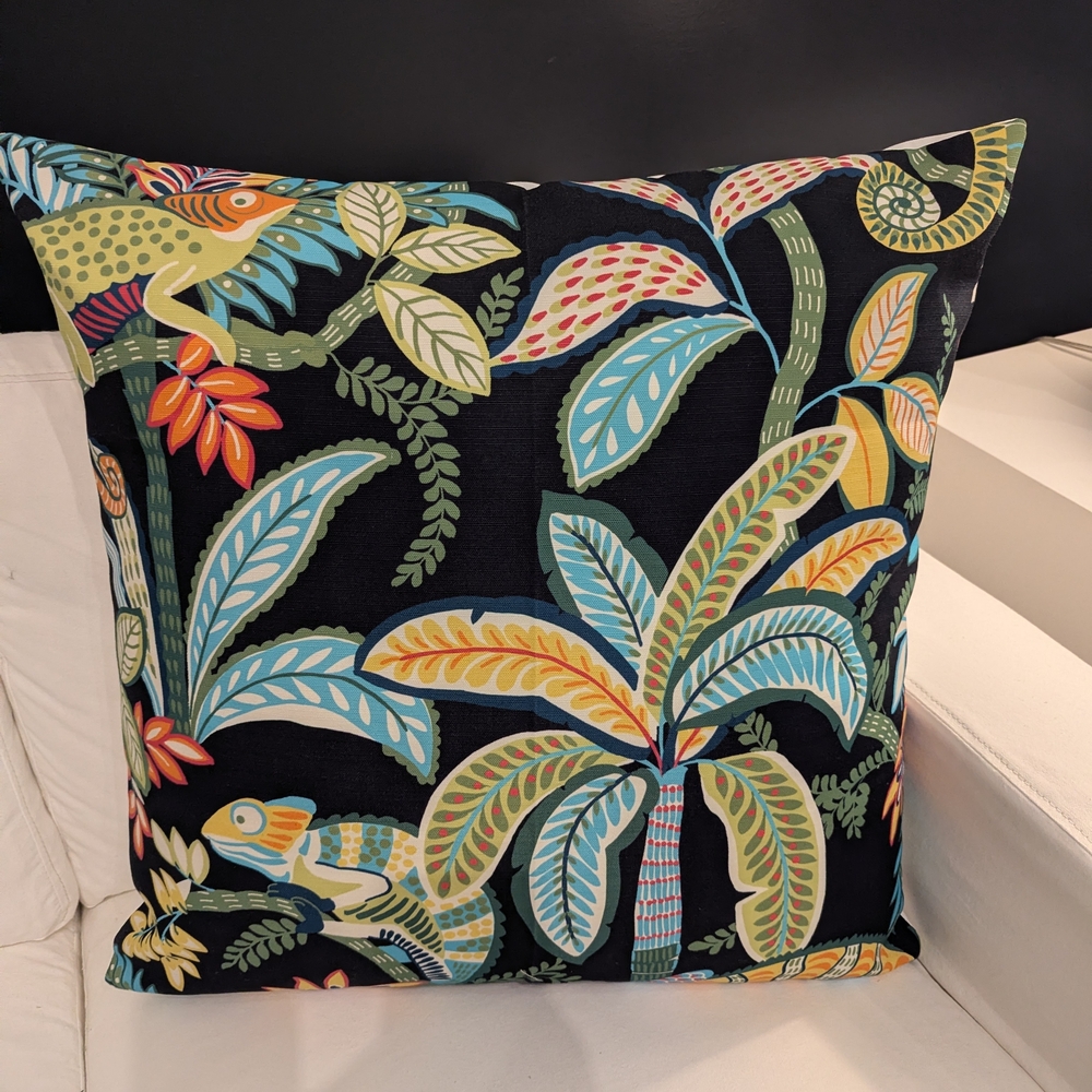 Tropical Print Decorative Pillow